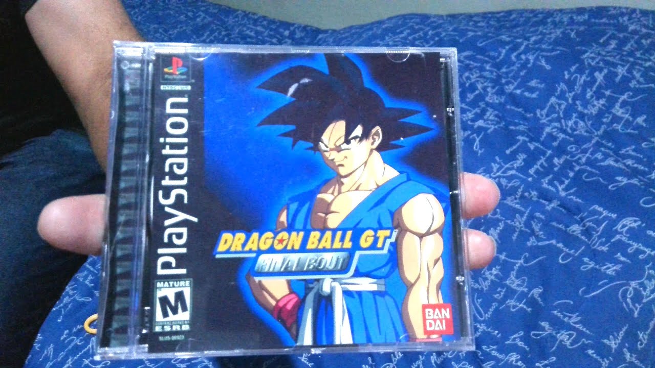 Unboxing do jogo reprodução Dragon Ball GT Final Bout de PlayStation 1 - PT-BR