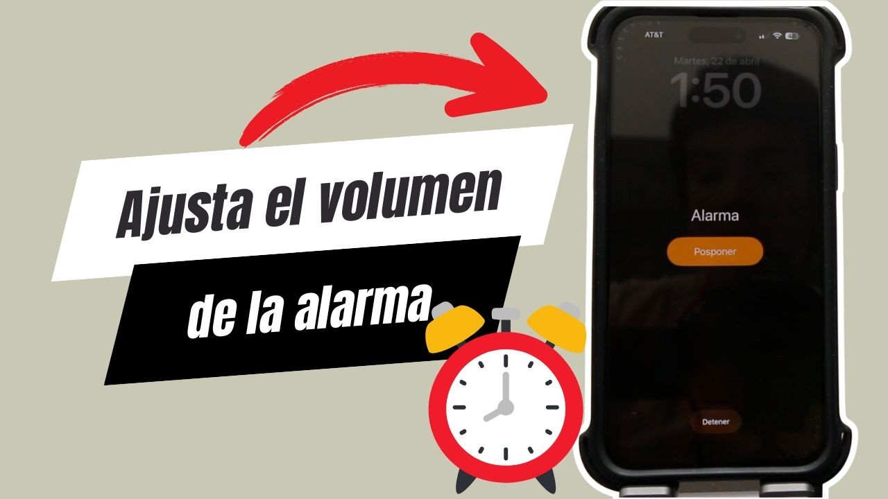 AJUSTA el VOLUMEN de la ALARMA en IPHONE