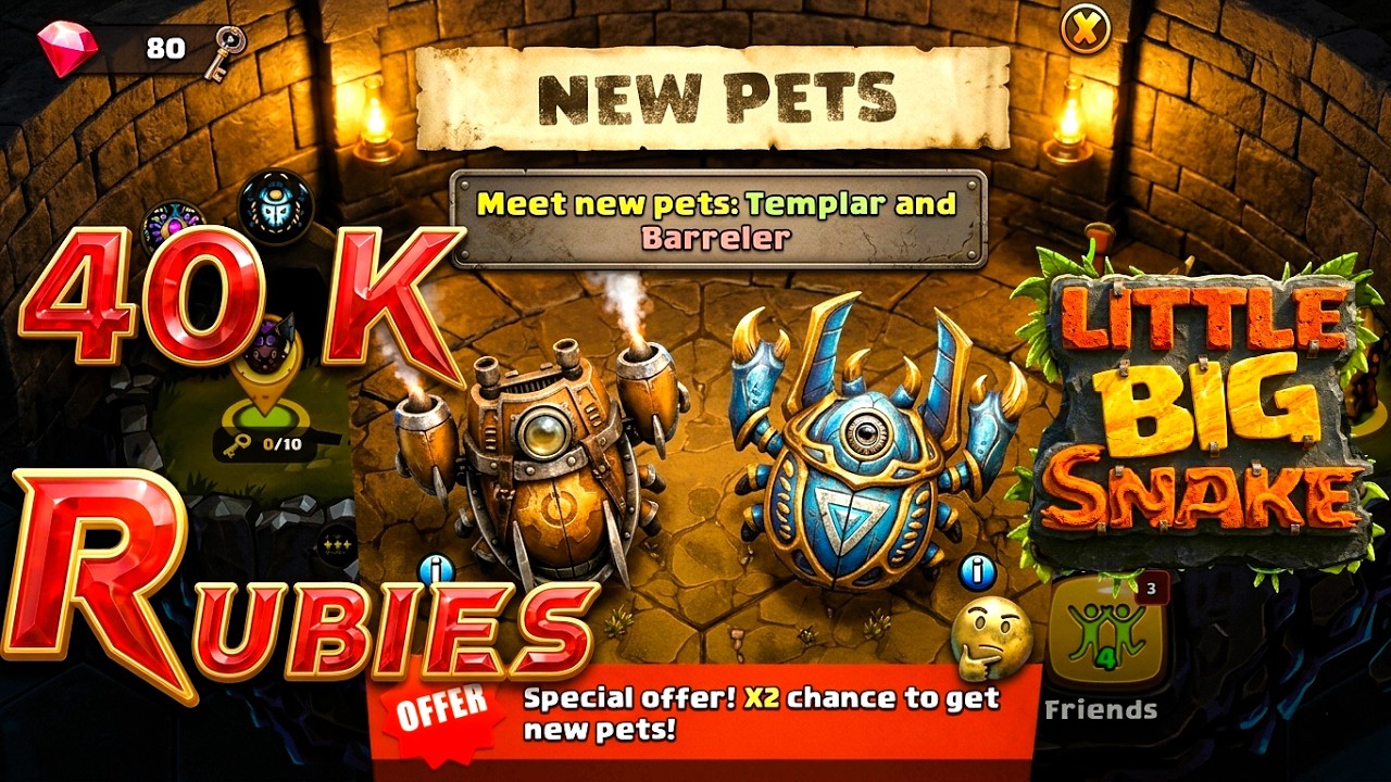 New Pets Opening in 40,000 Rubies Littlebigsnake.io