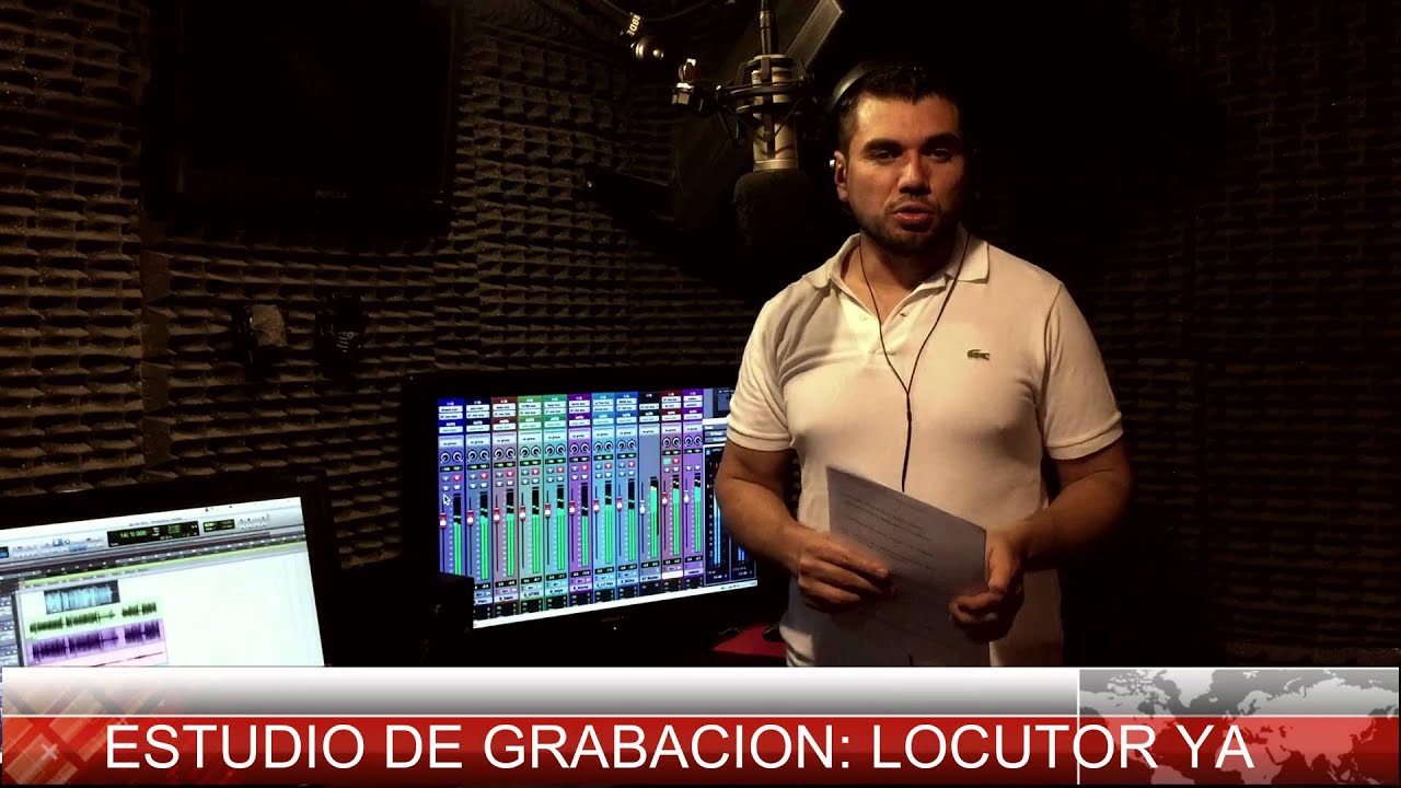 Marcelo Soria, Locutor Nacional  Un d&iacute;a de grabaci&oacute;n