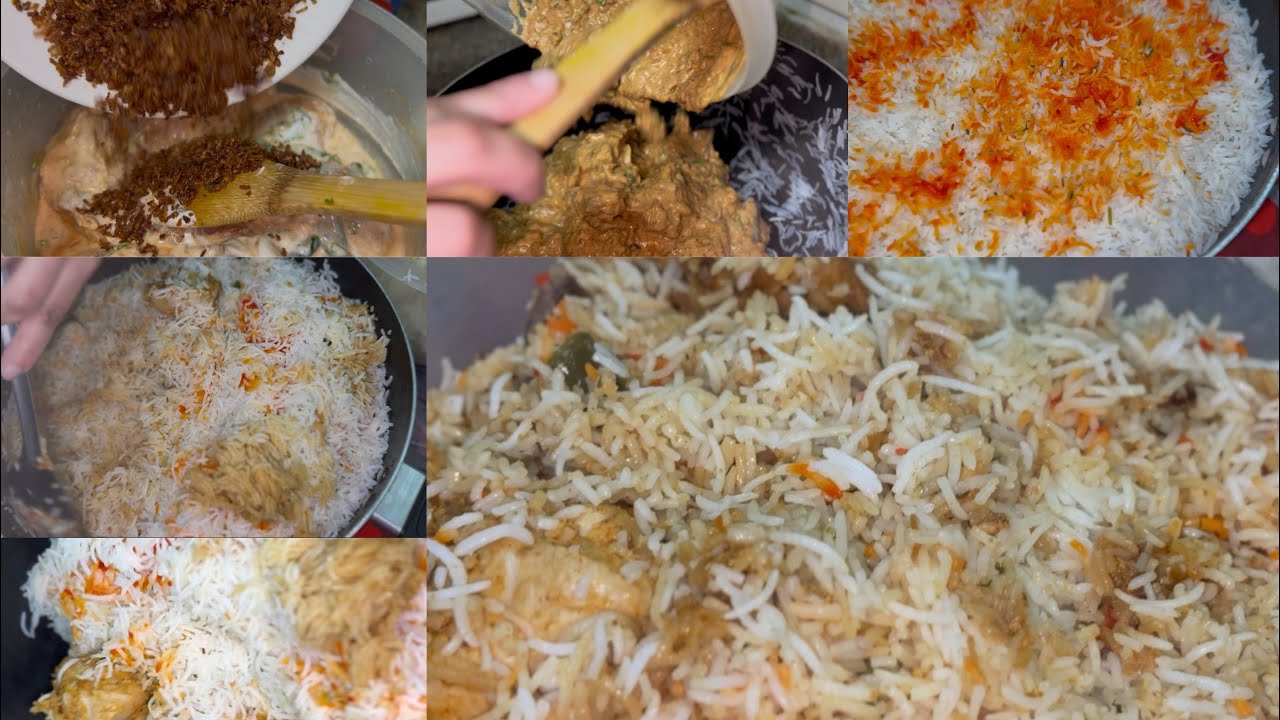 Delicious Hydrabadi chicken biryani recipe 😋. Quick biryani recipe.