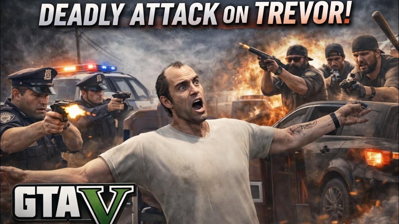 Trevor Par Deadly Attack 😱 | Police Chase & Car Transport Mission 🔥 | GTA 5 Full Gameplay #gta5short