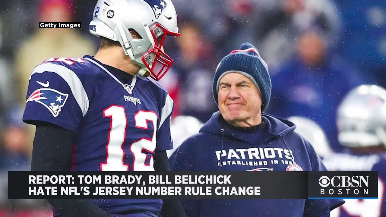 Report: Bill Belichick 'Hates' NFL's Jersey Number Rule Change, Just Like Tom Brady Does