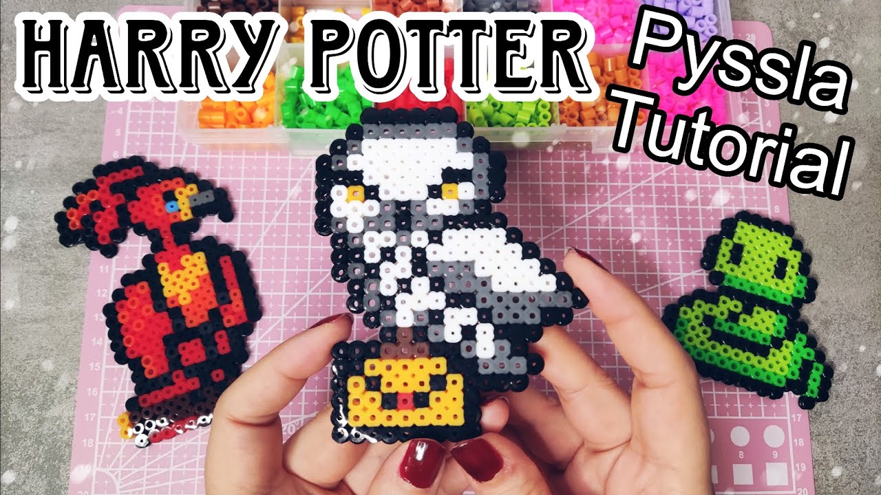 Creiamo 3 decorazioni di Harry Potter con i Pyssla ✨Fenice, Nagini e Edvige ✨