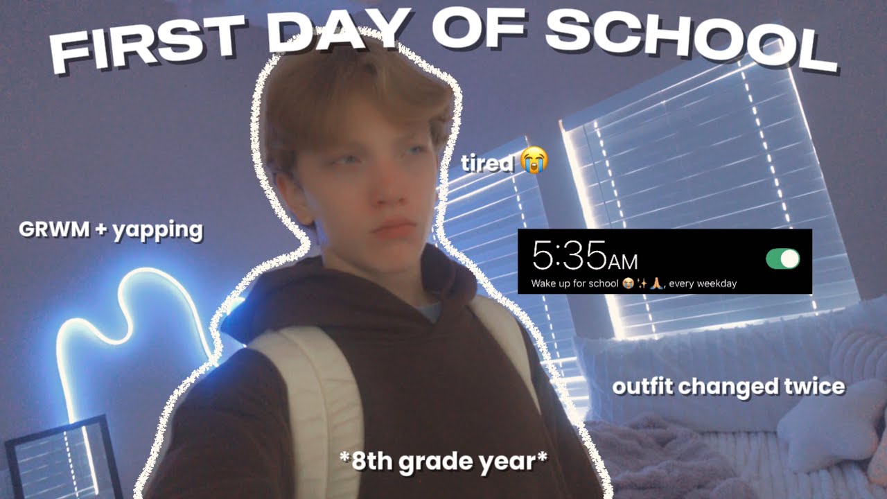  MY *5AM* SCHOOL MORNING ROUTINE￼ | first day of school + GRWM