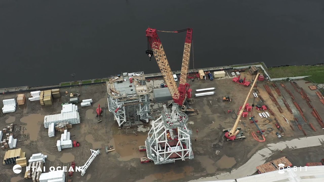 Osbit Smart Tower System for FTAI Ocean - Loadout and installation of top section