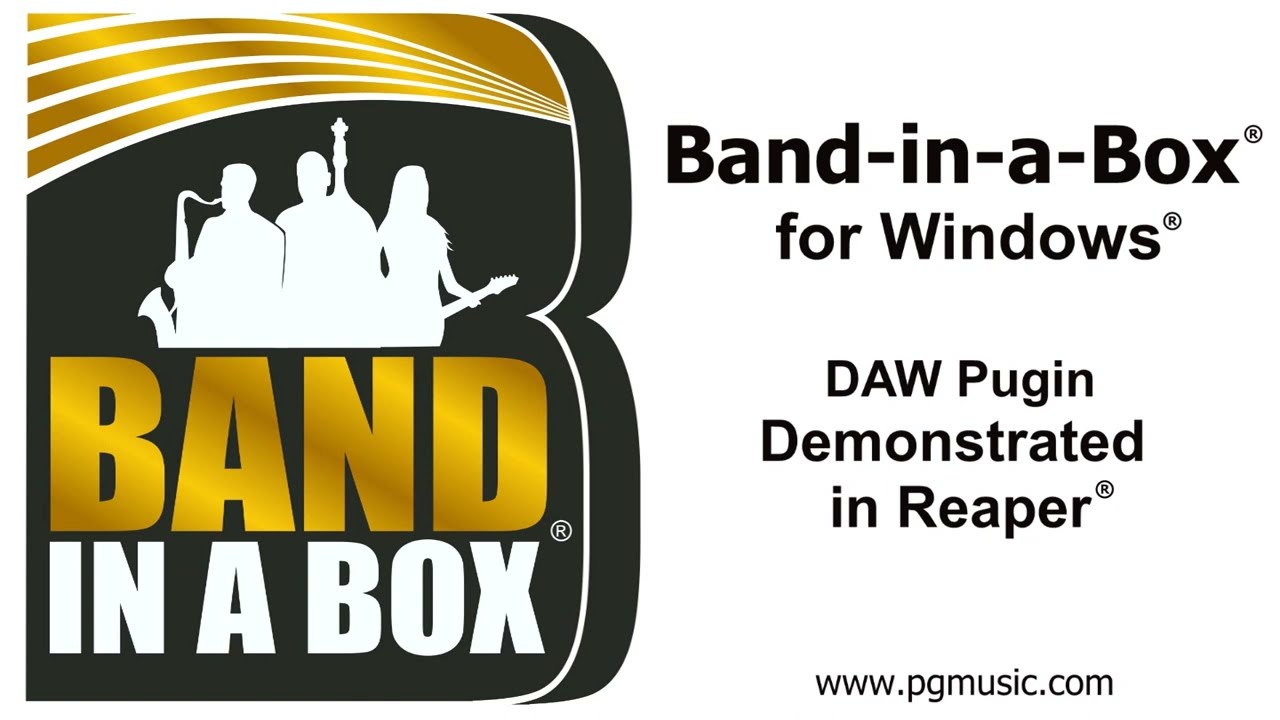Band-in-a-Box® VST DAW Plugin for Windows®, demonstrated in Reaper®