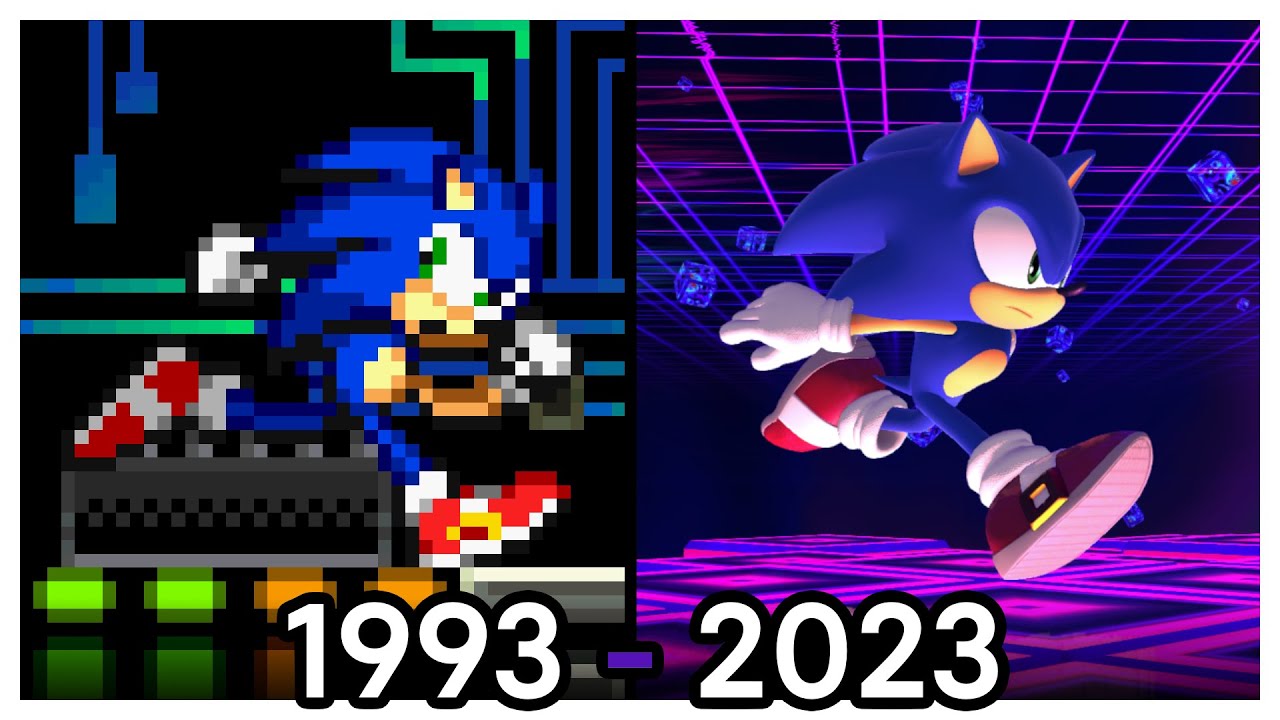 Evolution of Cyber Stages in Sonic Games (1993 - 2023)