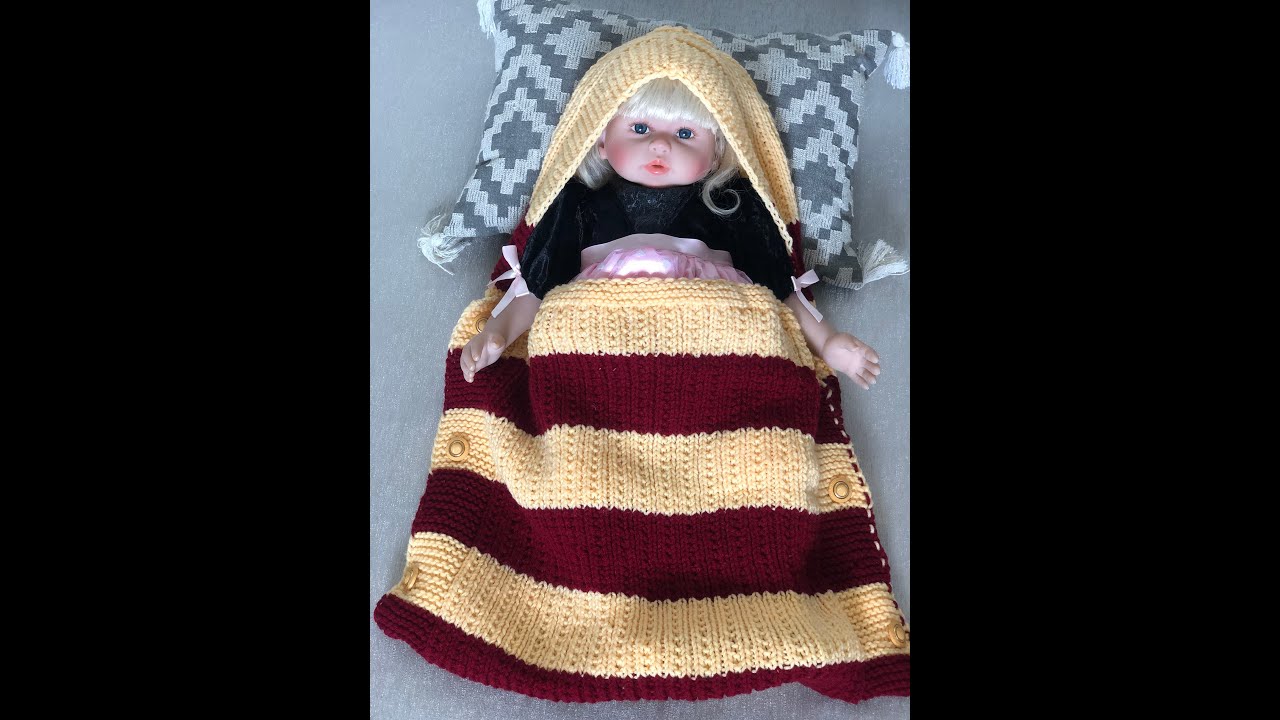 Knitting Baby Sleeping Bag very easy to make