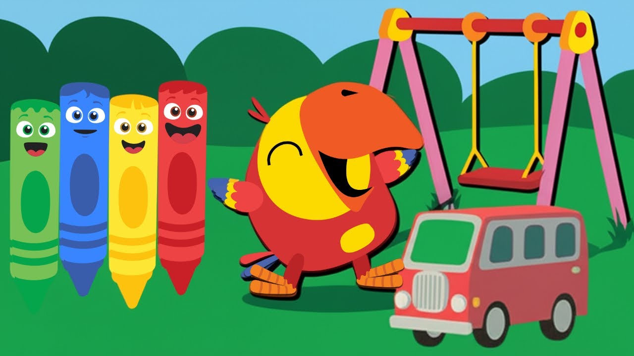 Fun Learning for Toddlers with Larry and Color Crew | Colors & More for Kids | Larry The Parrot