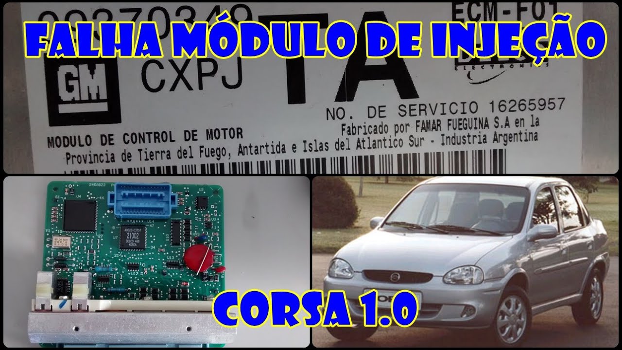 Corsa 1 0 Falha Módulo de Injeção