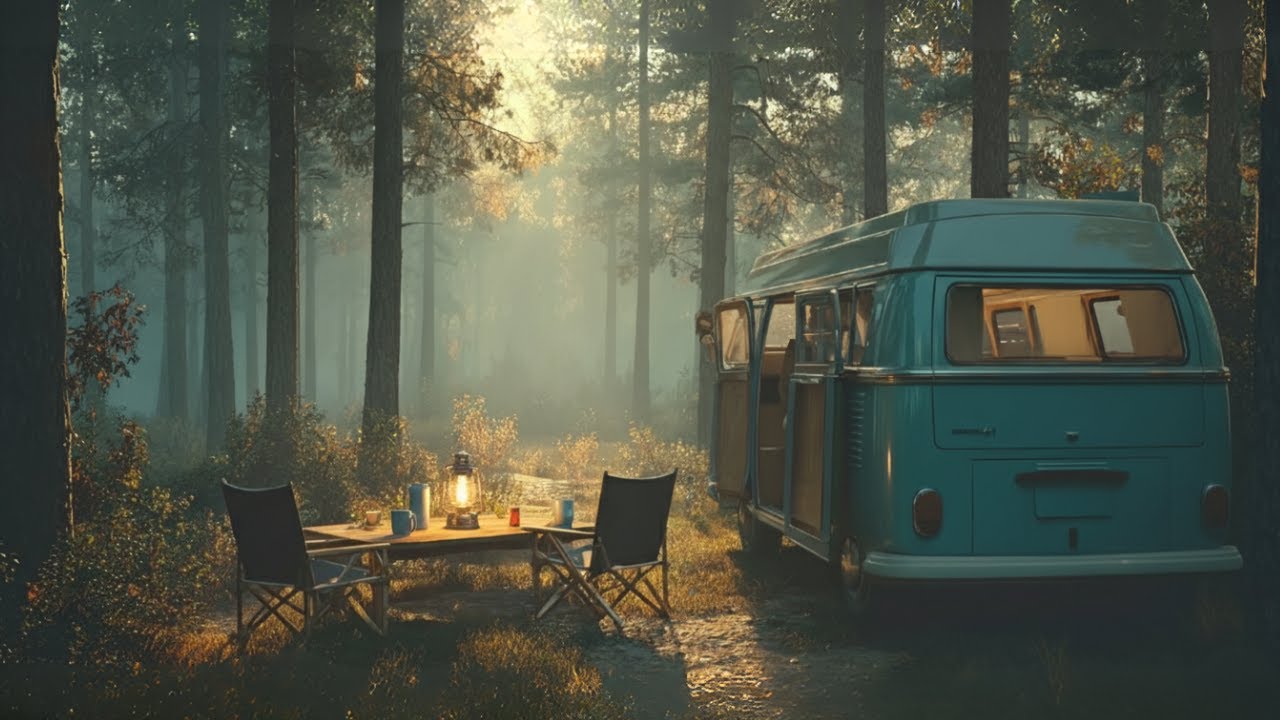 Calm Morning Vibes 🌿☕ [Chill Acoustic, lofi mix] Forest Café BGM to Feel at Home｜study, work, relax
