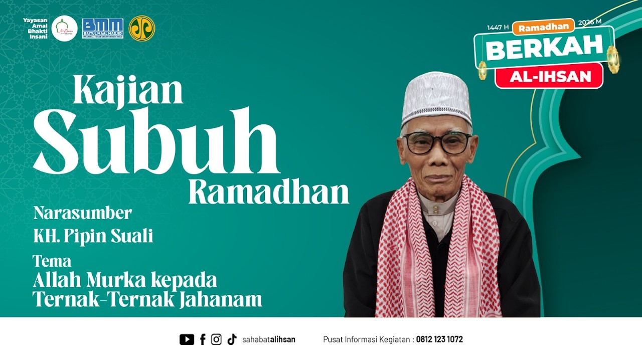 🔴[LIVE] KAJIAN SUBUH | Ustadz KH Pipin Suali | Tema : Allah Mukra Kepada Ternak-ternak Jahanam