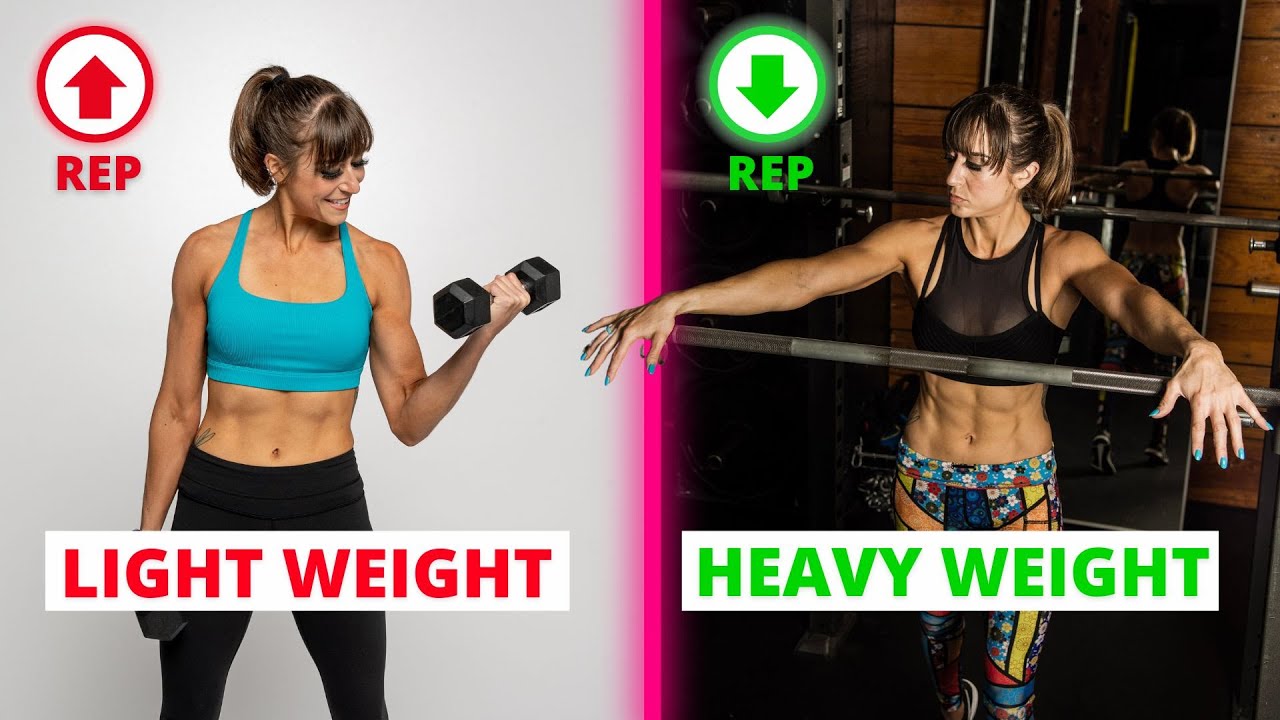 Light Weights vs Heavy Weights (High vs Low Reps)