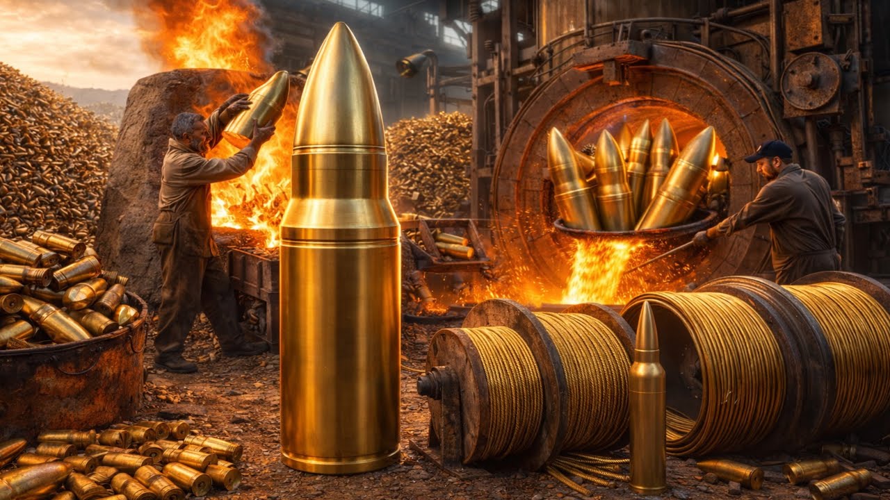 Million of waste bullets recycling and Converting Into Brass Wires
