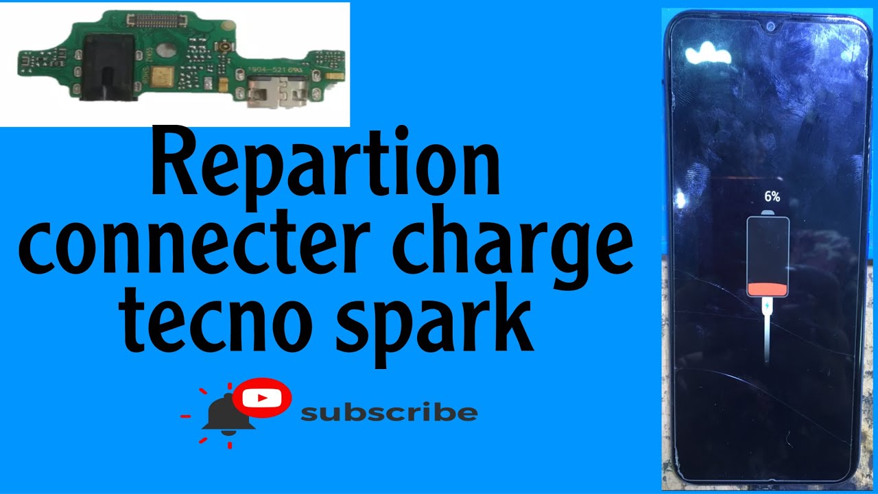 reparation connecteur charge tecno spark 7
