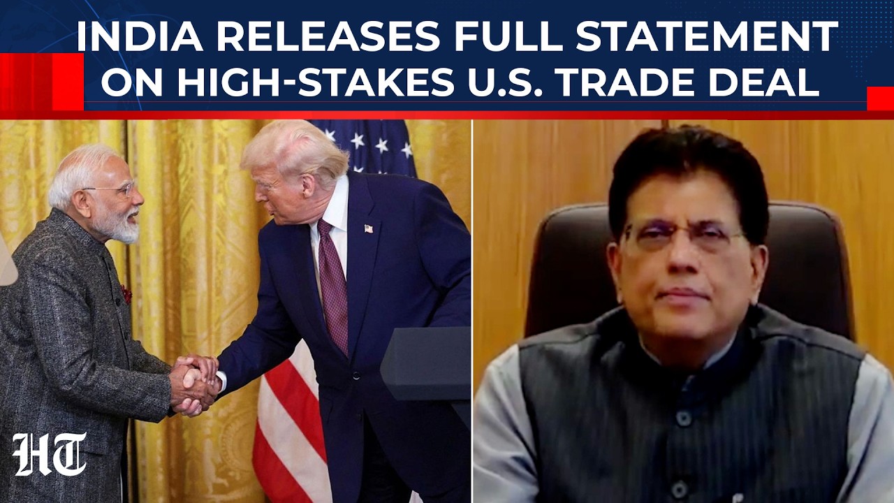 Piyush Goyal Breaks Silence, Issues Full Statement On Landmark US-India Trade Deal | Trump | PM Modi