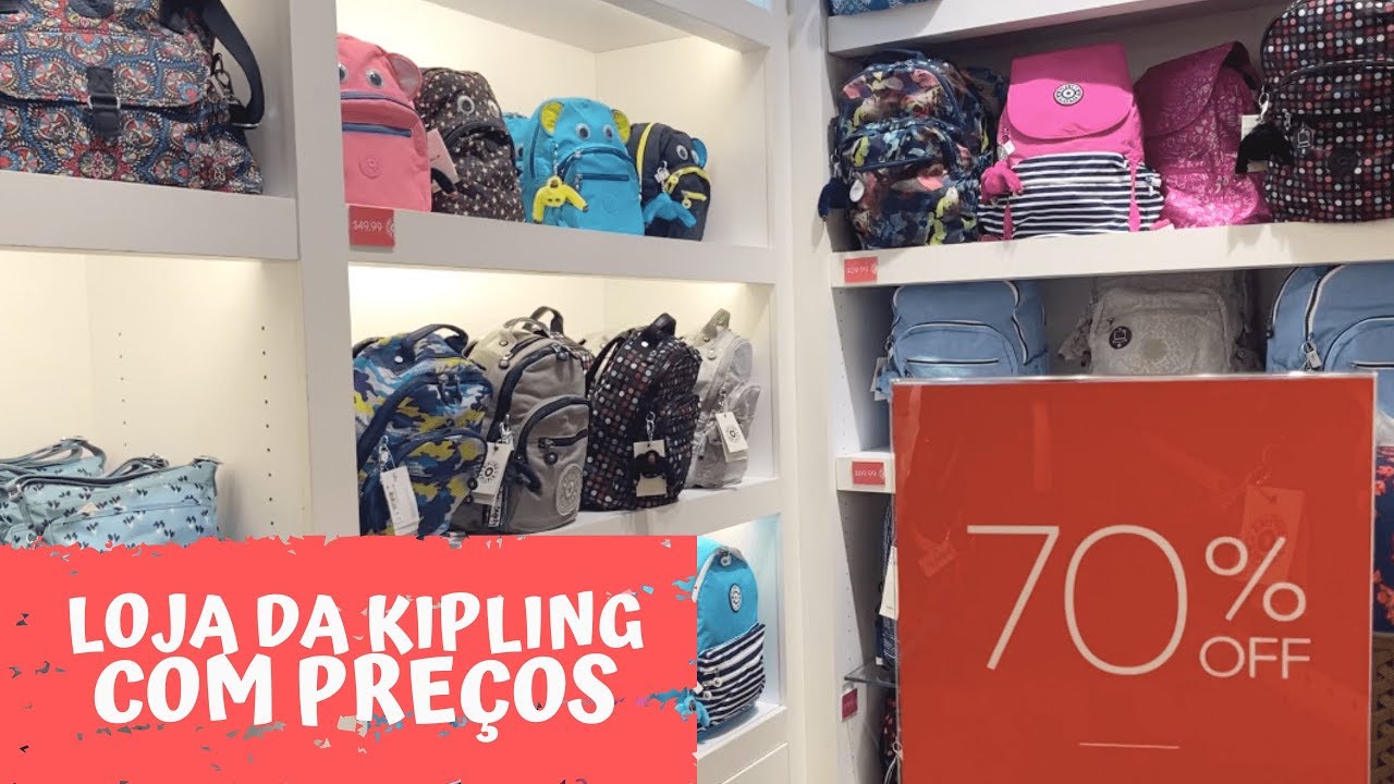 Loja da Kipling no Outlet com TODOS OS PREÇOS