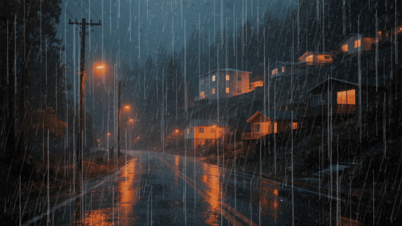 🌧️ Calming Rain Sounds for Sleep (NO THUNDER, NO ADS) - Soothing Woodland Rain