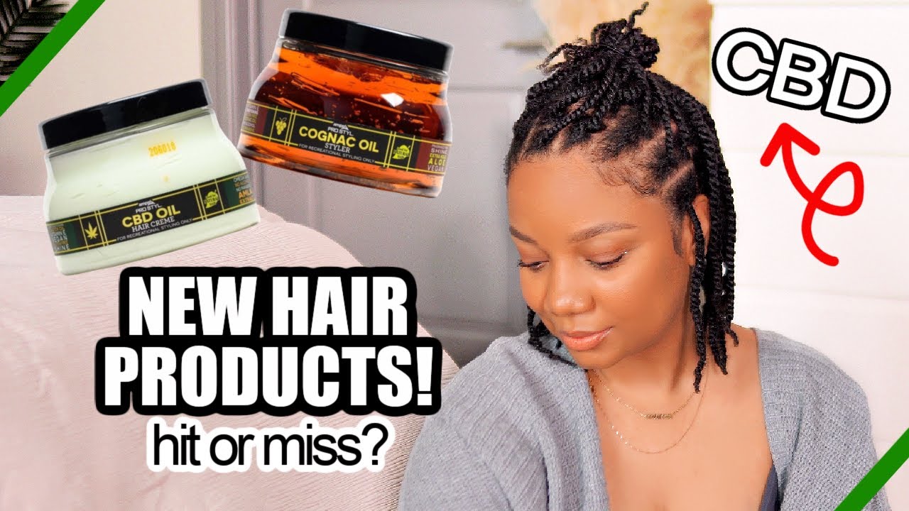 CBD FOR NATURAL HAIR? ➟ TRYING NEW *AMPRO* HAIR PRODUCTS ON MY MINI TWISTS!