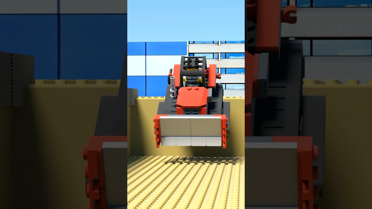 LEGO Bulldozer Police Chase #shorts