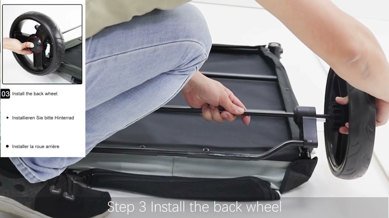 P XL121 G1 Pet Stroller Installation video (with subtitles)