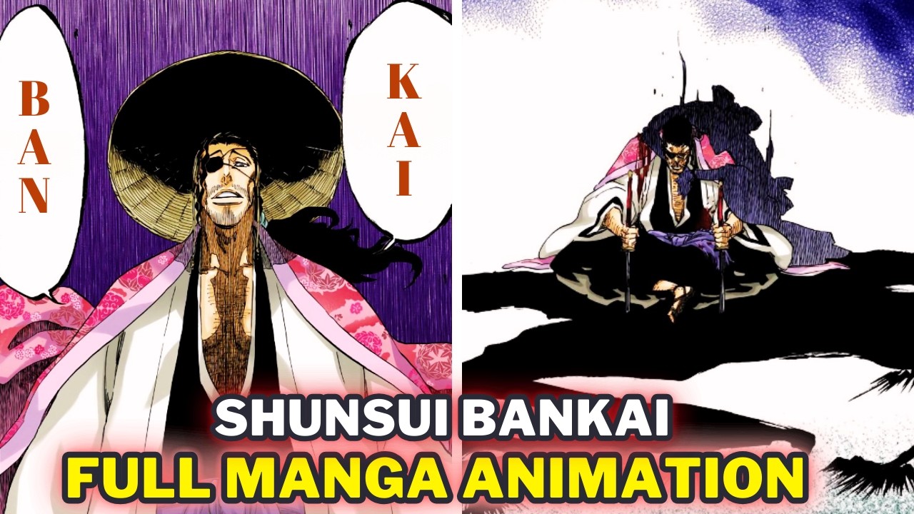 🔴 Shunsui Kyoraku vs Lille Barro -- Full Manga Fight (Colored Panels)