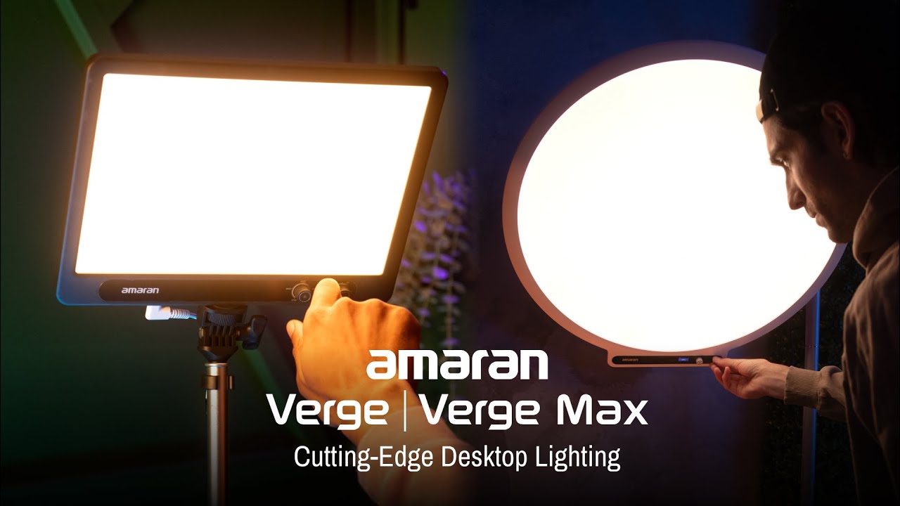 Introducing the amaran Verge & Verge Max | Cutting-Edge Desktop Lighting