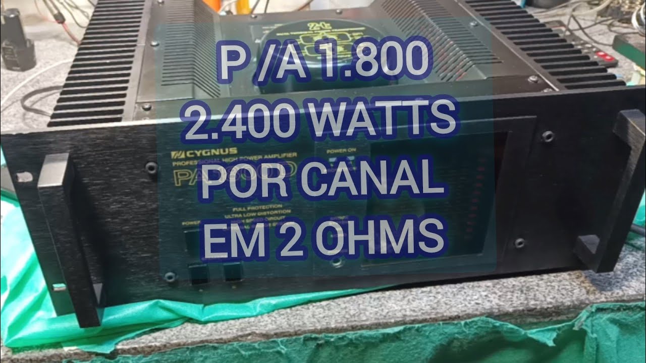 P/A 1800 D 2.400 WATTS POR CANAL EM 2 OHMS