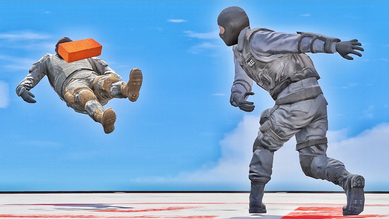 GTA 5 Ragdolls Compilation | Insane Brick Knockbacks (Euphoria Physics) Episode 2