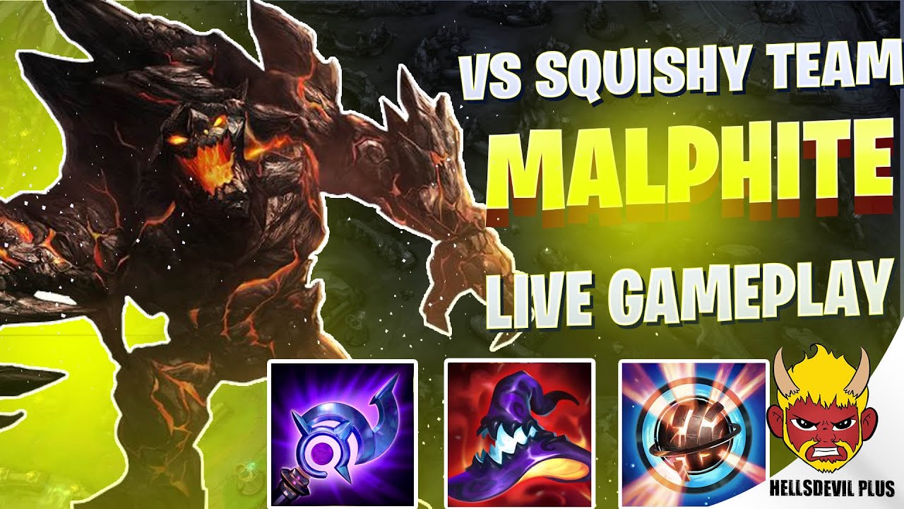 AP MALPHITE VS SQUISHY TEAM - Wild Rift HellsDevil Plus Gameplay