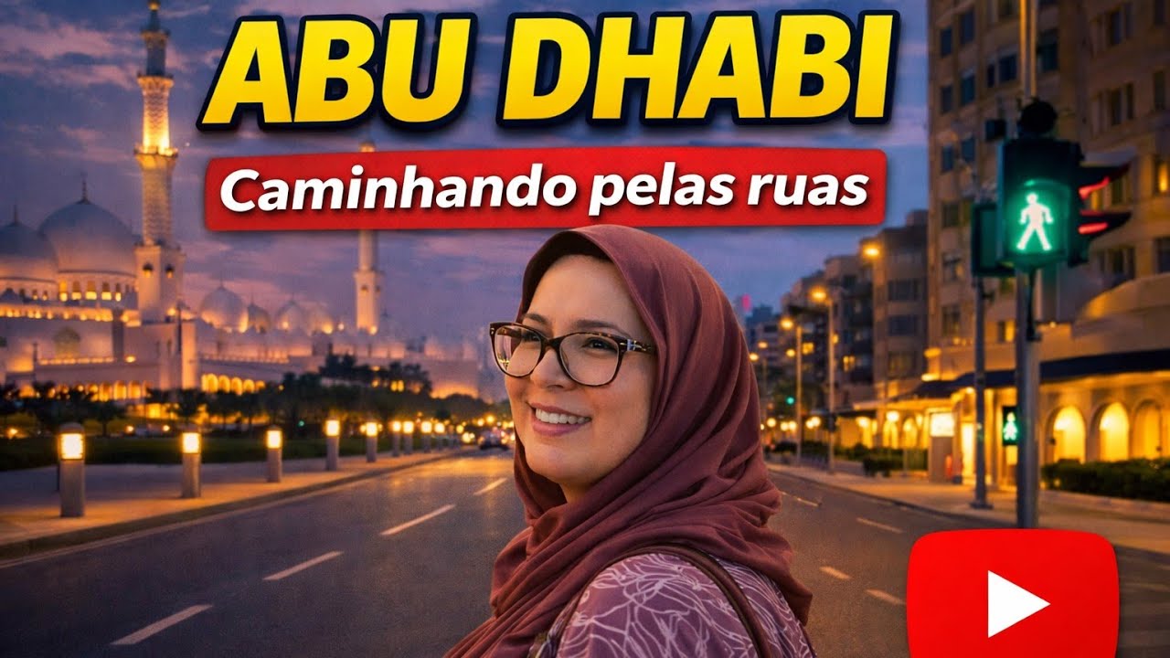 🟢 UMA VOLTA POR ABU DHABI - capital centro 