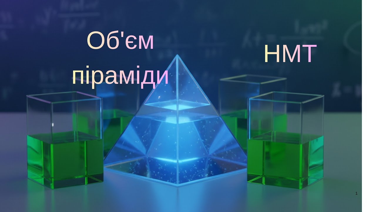 НМТ. Задачі на об'єм піраміди.