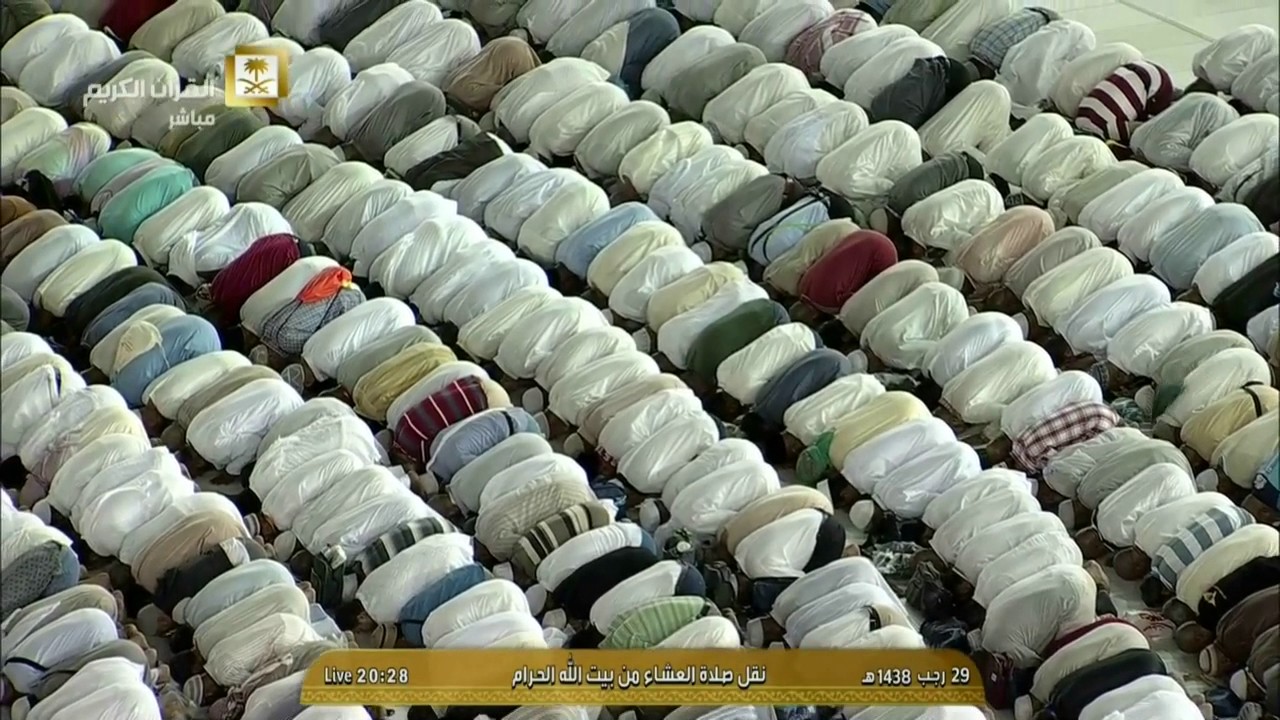 صلاة العشاء من المسجد الحرام الأربعاء 29 رجب 1438 معالي الشيخ #عبدالرحمن_السديس