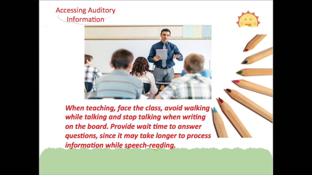 Tips for Working with Deaf and Hard of Hearing Students