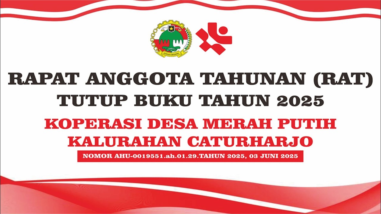 Rapat Anggota Tahunan Koperasi Desa Merah Putih Kalurahan Caturharjo ke-1