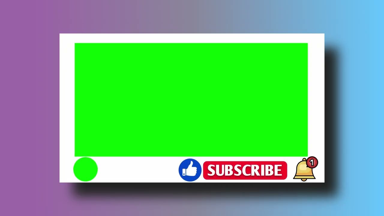 YouTube preset Free Download || green screen || Like And Subscribe Animation