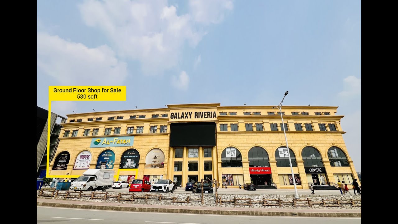 Galaxy Riveria Ground Floor Shop for Sale | Clock Tower, Bahria Town Islamabad