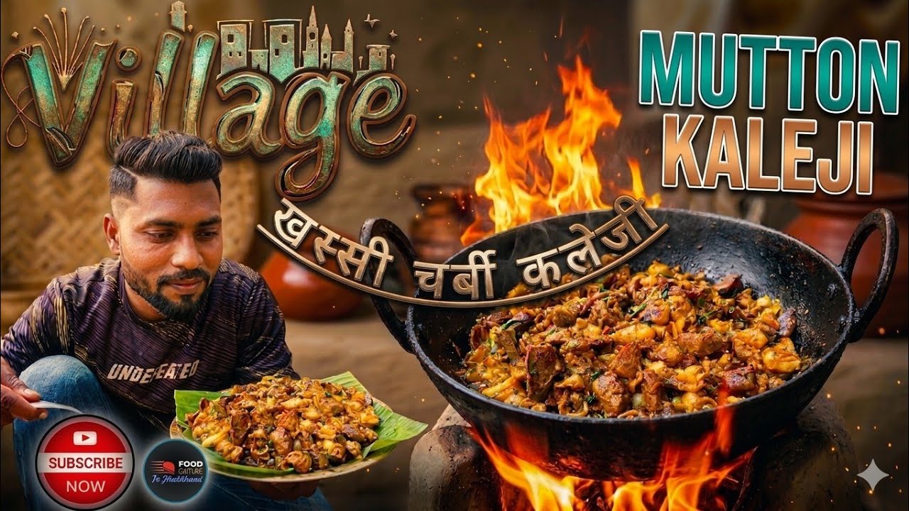 Mutton Kaleji Recipe | कलेजी चर्बी देहाती Style Cooking in Jharkhand's small Village | Food Culture