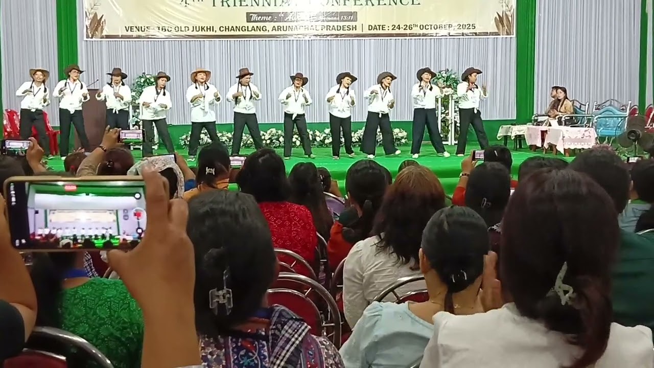 Tbca miao town baptist church women department  dancing on first step walking with me 