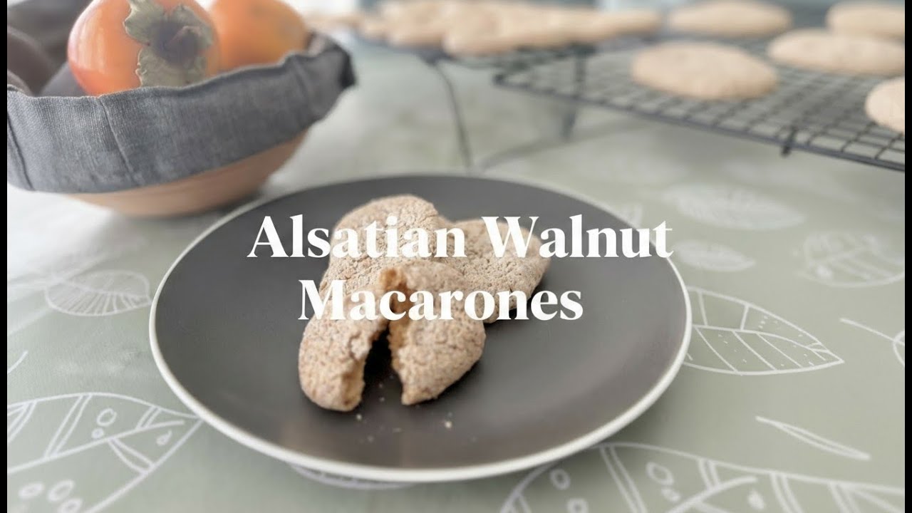 Alsatian Walnut Macarons - Only 3 Ingredients!!