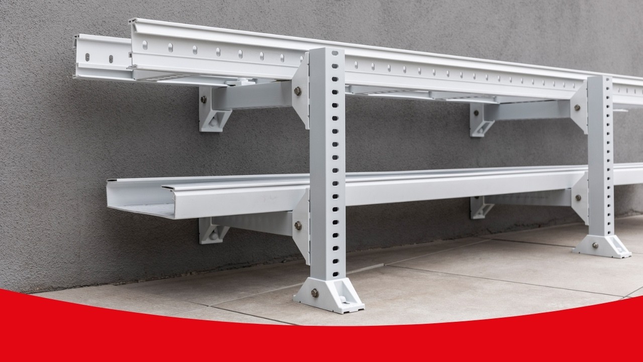 Montaje semi pórtico a suelo con Unex Trut 60® | Mounting floor corner support with Unex Trut 60®