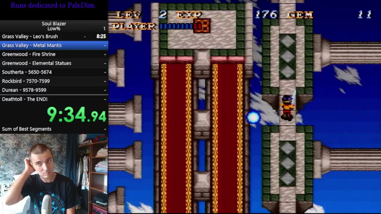 Soul Blazer (U) Low% Speedrun - 2:04:02