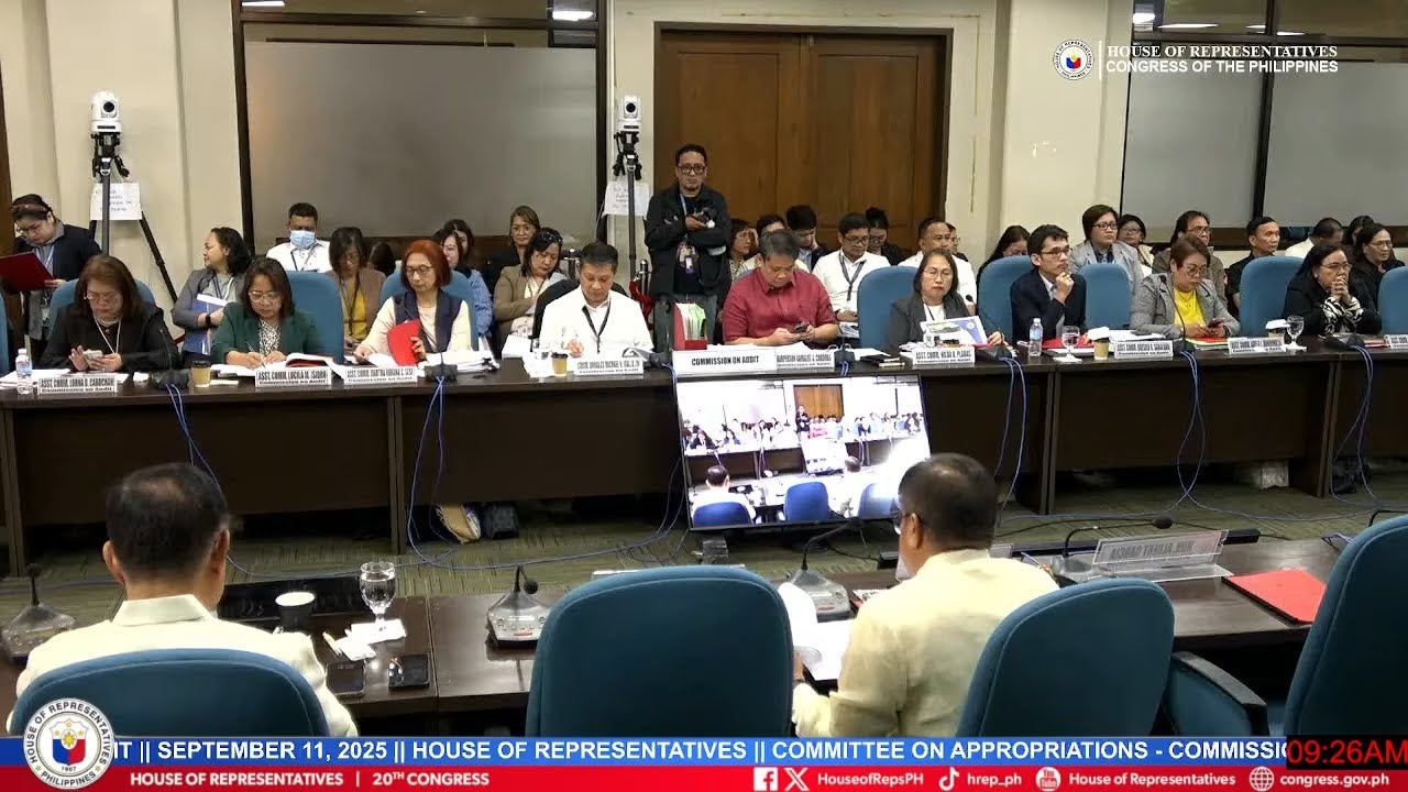 Congress Hearing COMMITTEE ON APPROPRIATIONS - COMMISSION ON AUDIT || SEPTEMBER 11, 2025