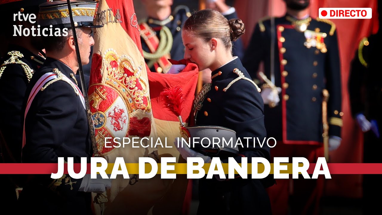 LEONOR: La PRINCESA JURA BANDERA en un acto presidido por los REYES | RTVE Noticias