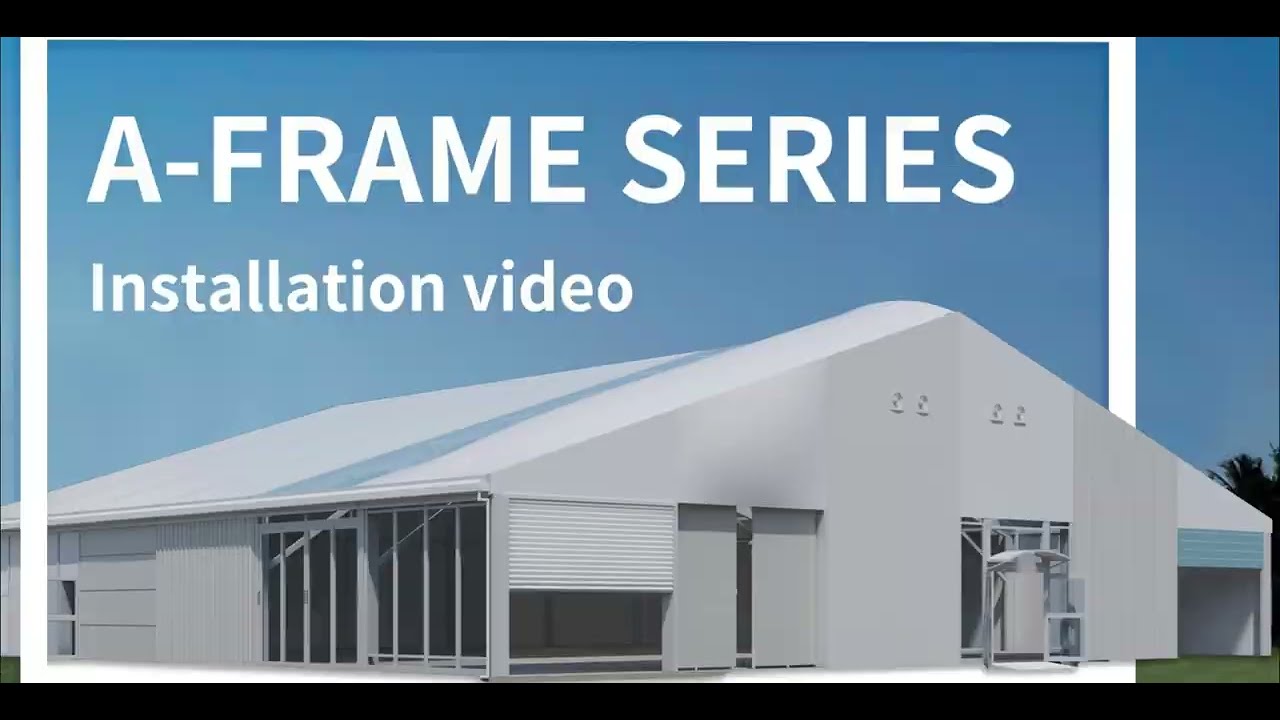 How to Install a 4m Side Height M Series A-Frame Clear Span Tent | Shelter-Structures