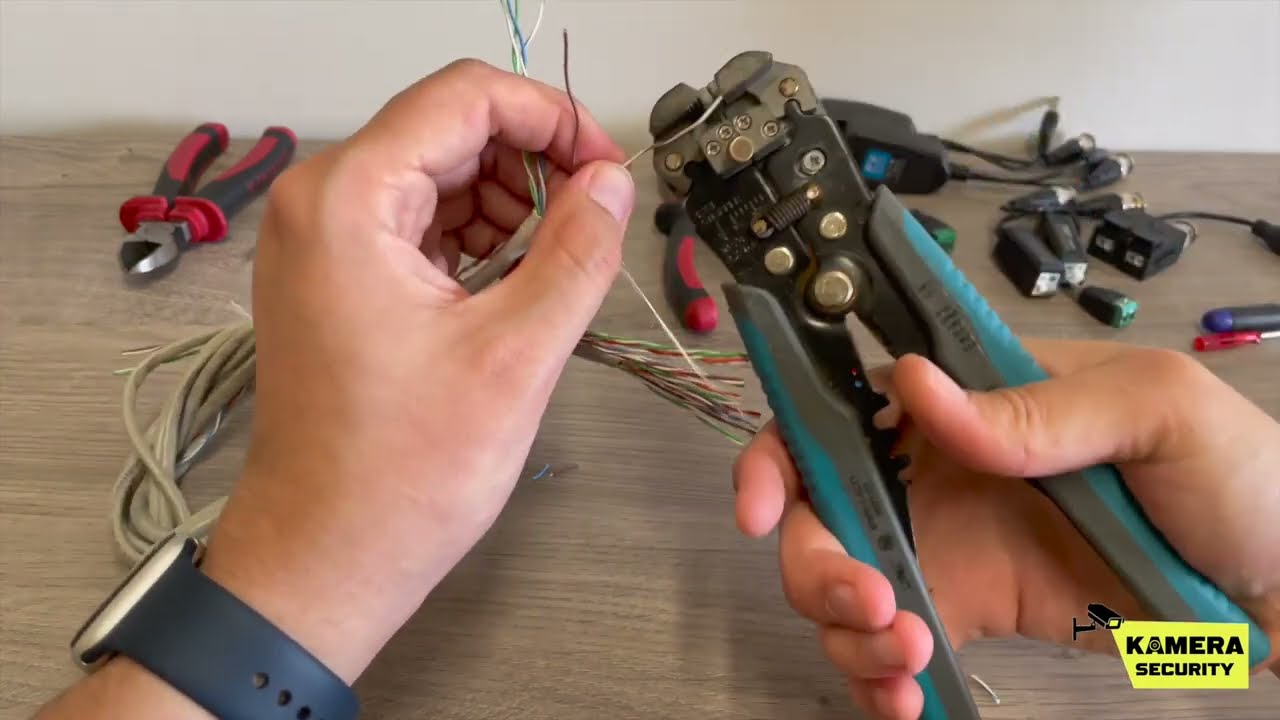 Hikvision AHD kamerák kábelezése és UTP kábel készítése egyszerűen.