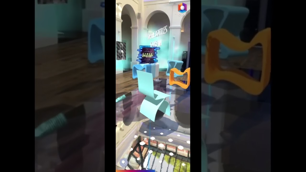 Yasmine Mahmoudieh artwork in augmented reality at NFT Fest by Metagate on Over the Reality
