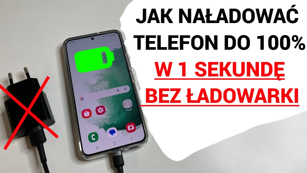 JAK W PEŁNI NAŁĄDOWAĆ TELEFON W 1 SEKUNDĘ BEZ ŁADOWARKI