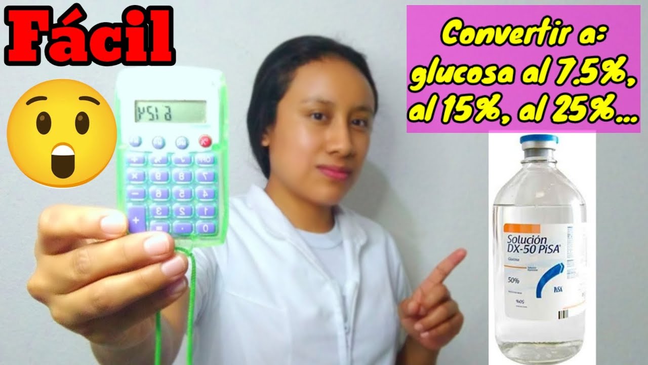 🔍¿Cómo convertir la glucosa?/ Muy fácil✏